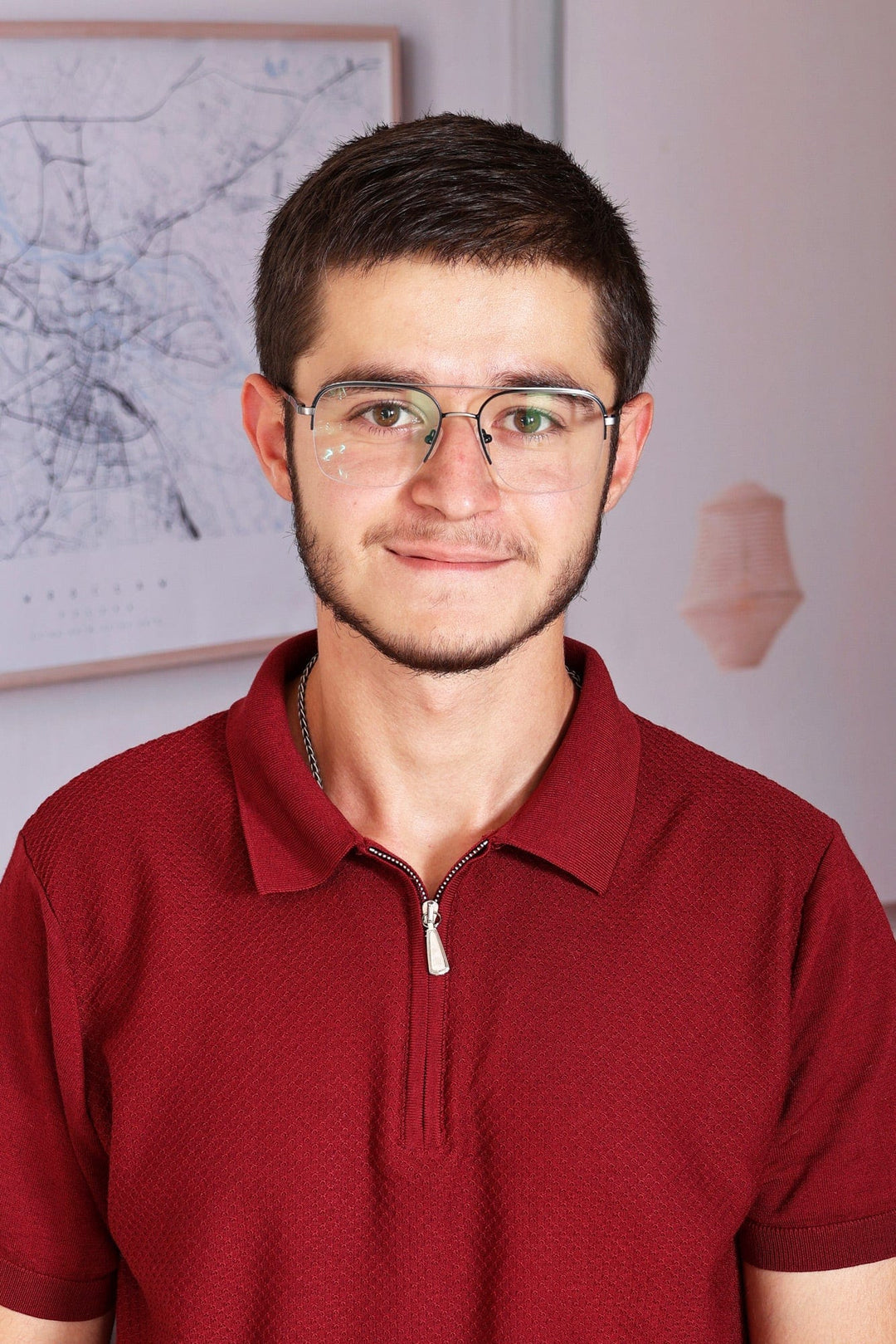 Men's Sterling Silver and Faux Leather Hook Pendant Necklace - Ancient Hook