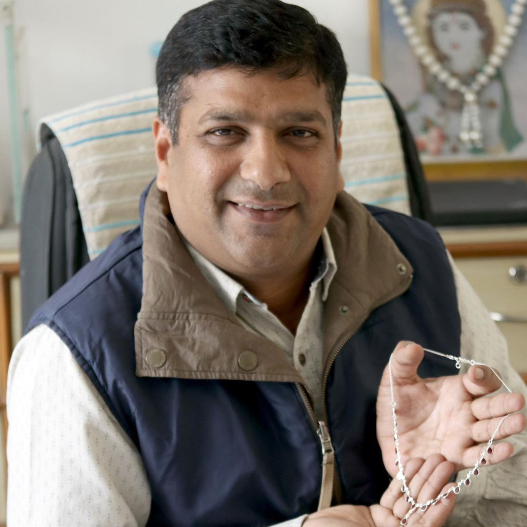 Handcrafted Indian Amethyst Sterling Silver Tennis Bracelet - Romantic Violet