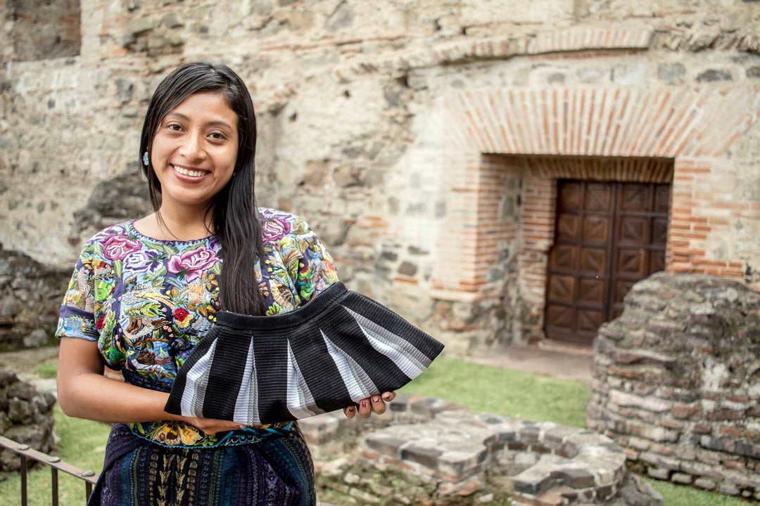 100% Cotton Colorful Striped Tote Handbag - Earth and Sky
