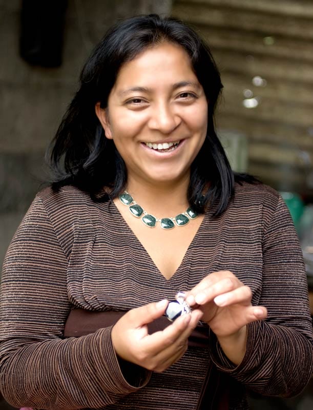 Faceted Green Jade Pendant Necklace from Guatemala - Green Ancestral Treasure