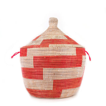 Senegalese Basket - Oversized Red