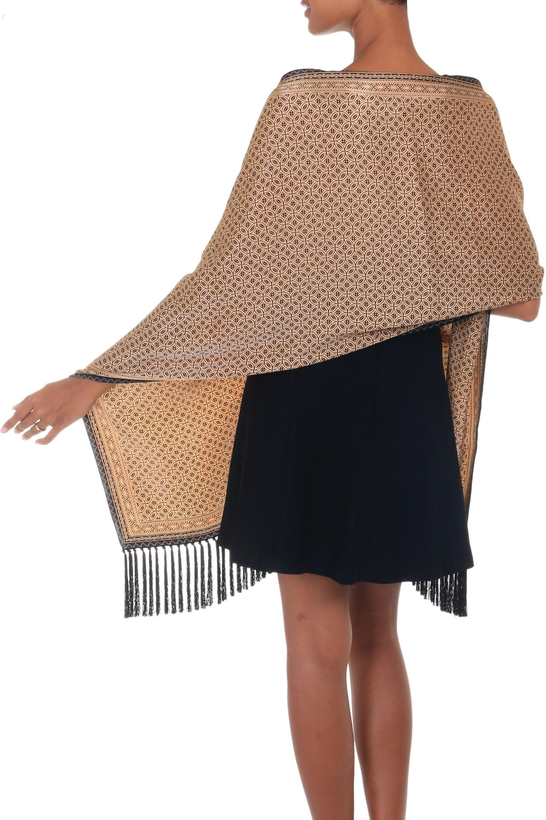 Indonesian Batik Silk Shawl - World Views