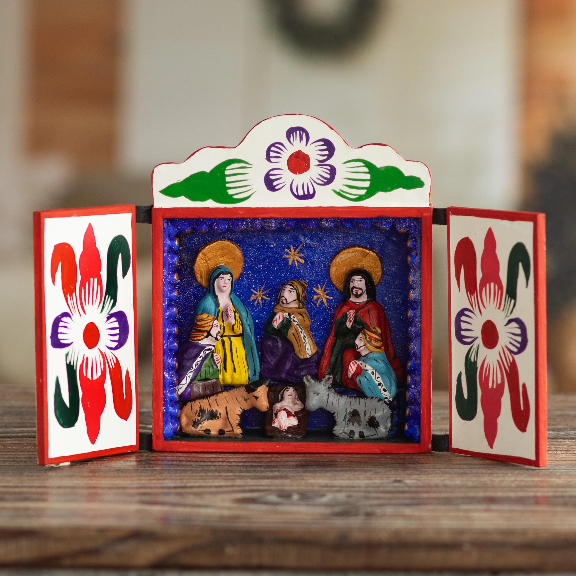 Retablo Nativity newest Scene.