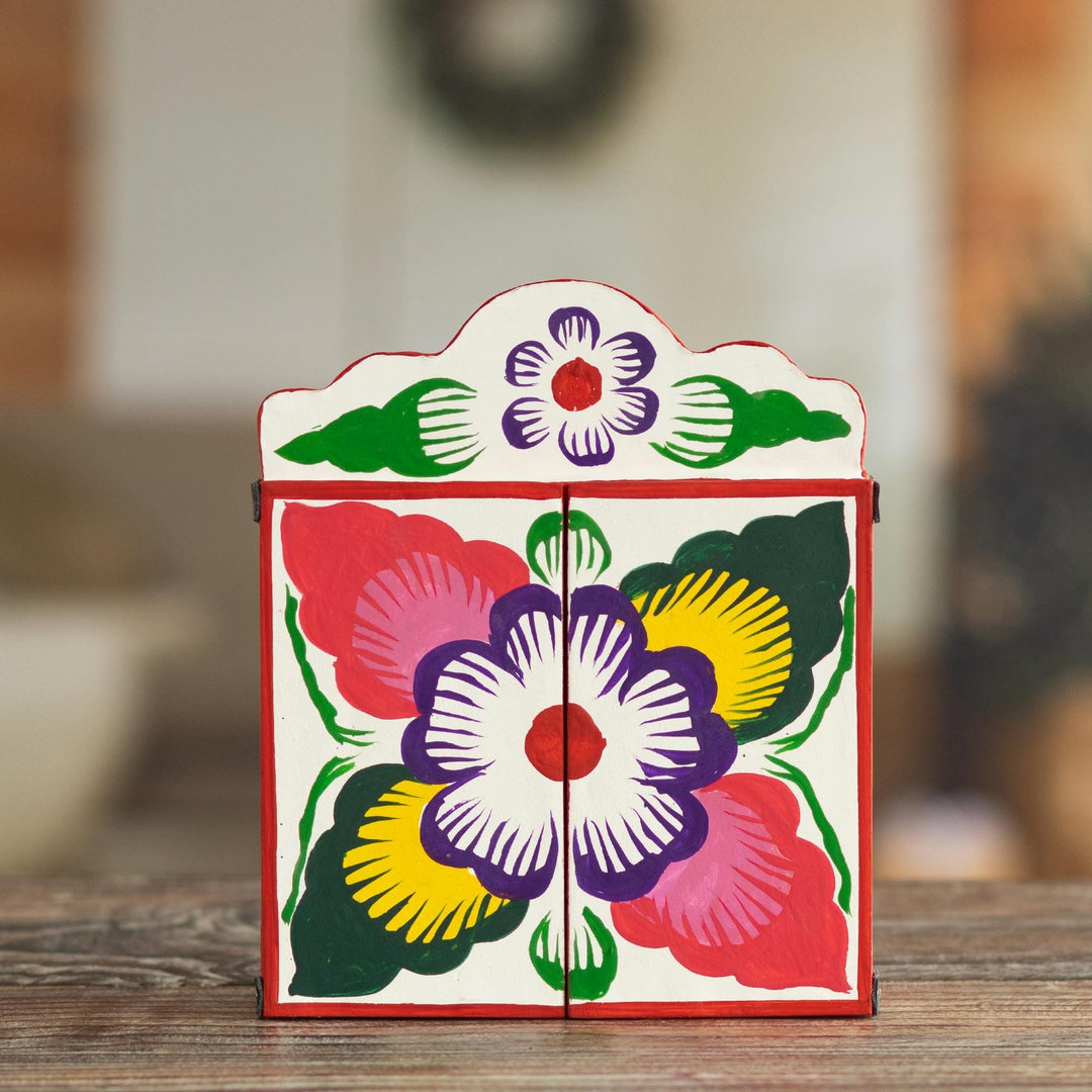 Christianity Wood Retablo Folk Art from the Andes - Nativity Scene