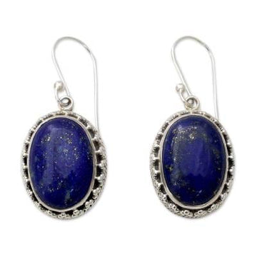 Sterling Silver and Lapis Lazuli Earrings - Blue Mystique