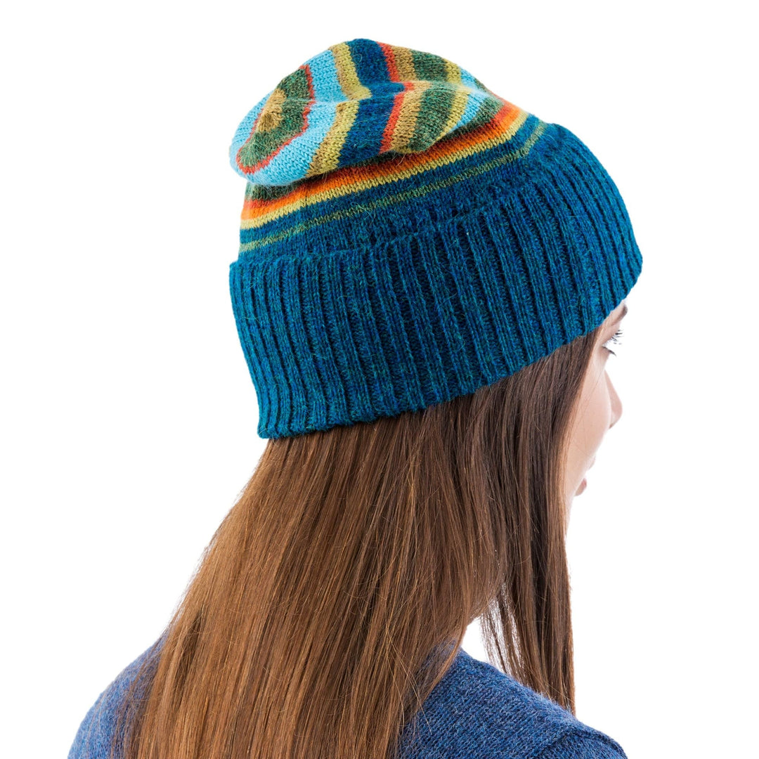 100% alpaca hat - Andean Sunrise