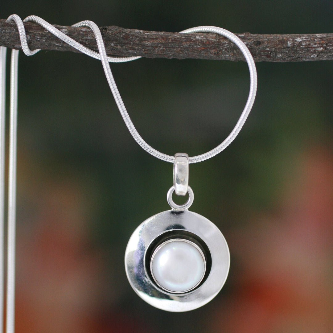 Pearl Jewelry Necklace from India - Jaipur Magic Moon