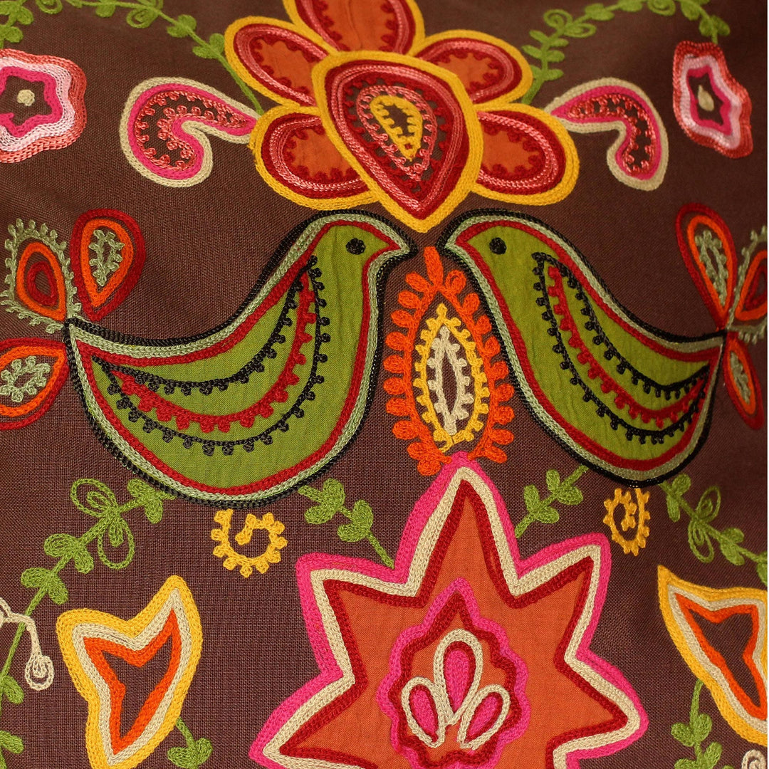 Handmade Floral Cotton Cushion Covers (Pair) - Choral
