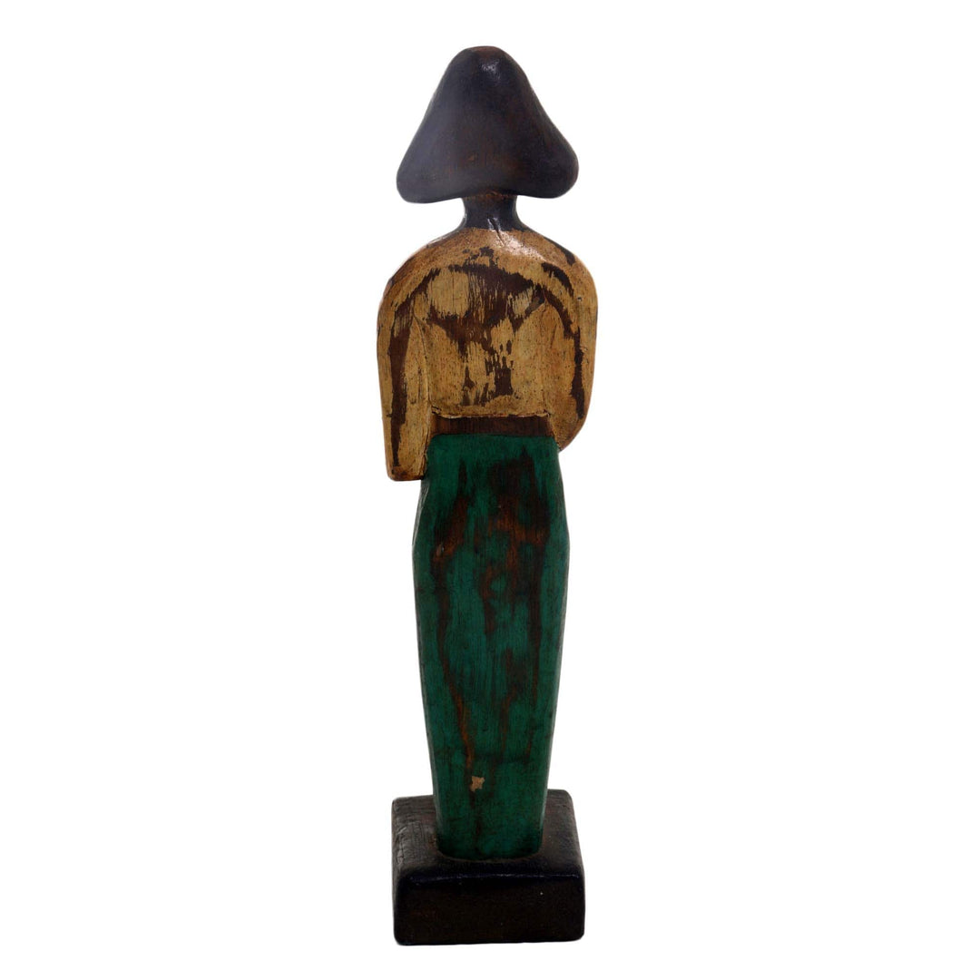 Lovely Mother and Child Sculpture in Hand Carved Wood - Lovely Mother