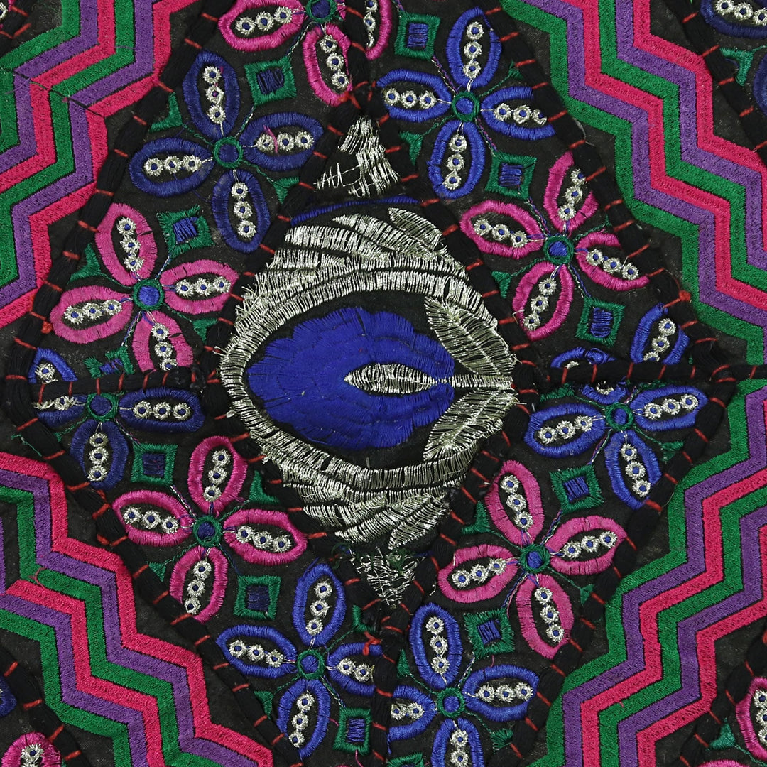 Recycled Patchwork Floral Wall Hanging - Floral Ballad