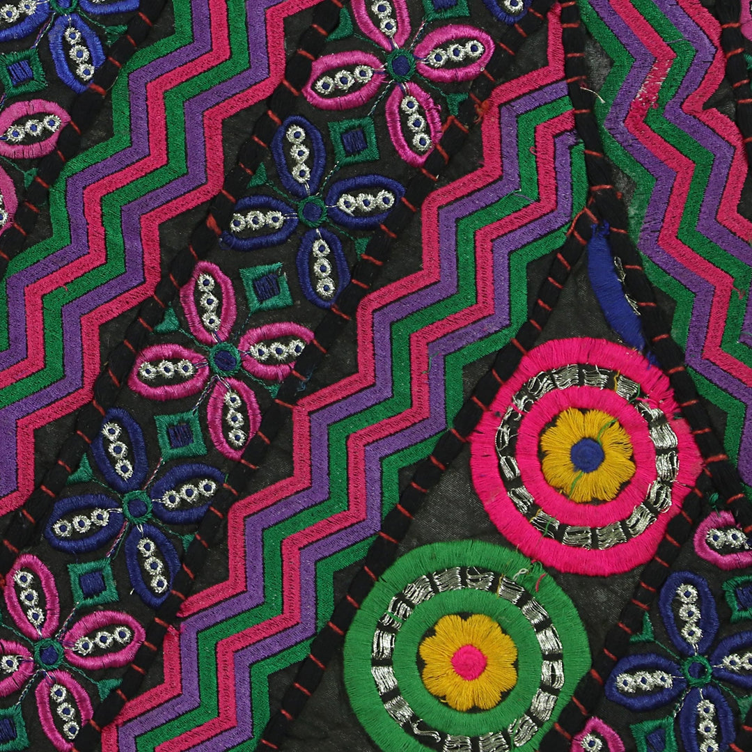 Recycled Patchwork Floral Wall Hanging - Floral Ballad