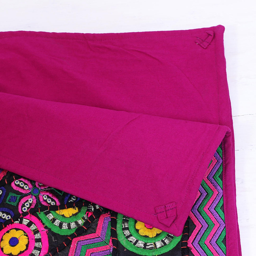 Recycled Patchwork Floral Wall Hanging - Floral Ballad