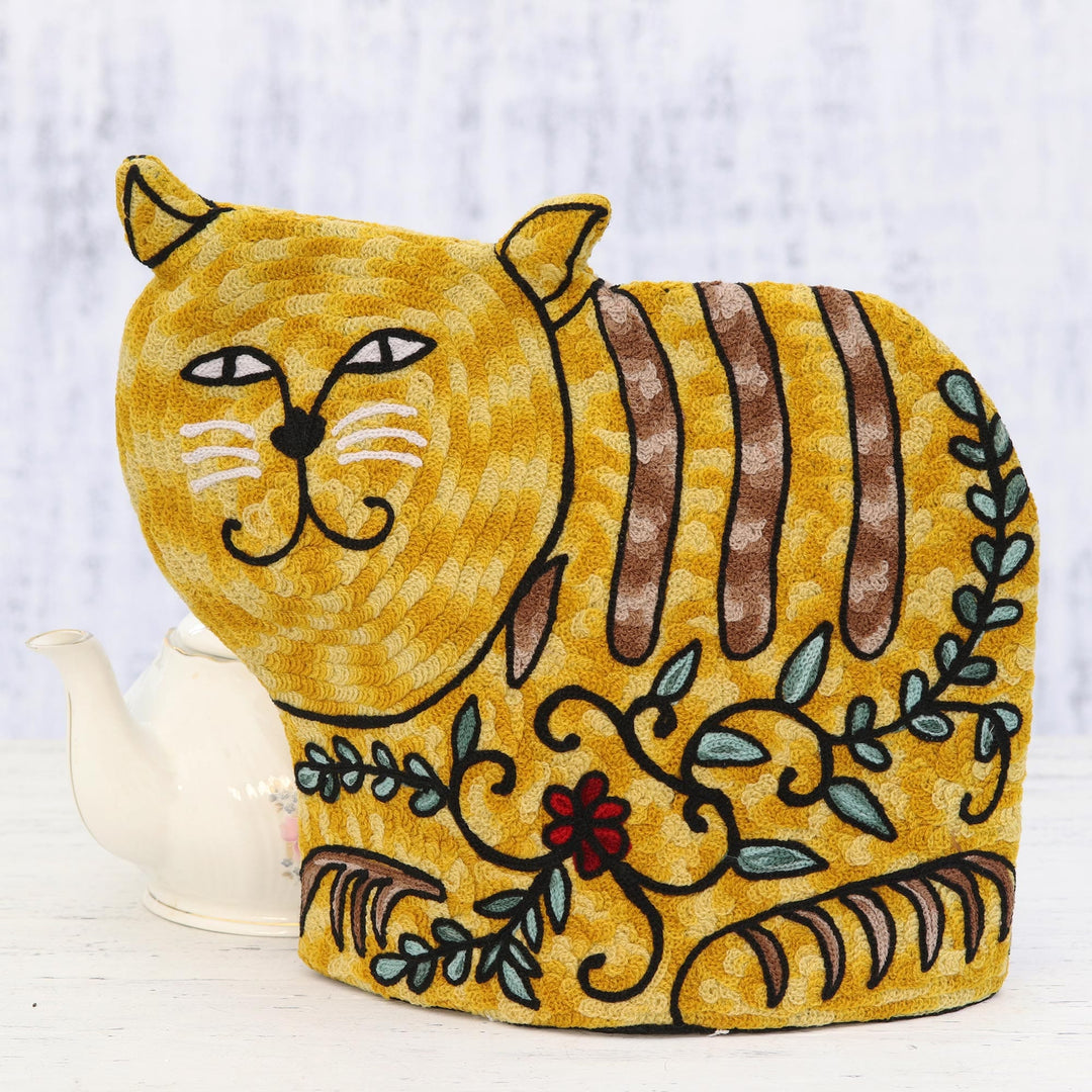 Delightful Cat in Yellow