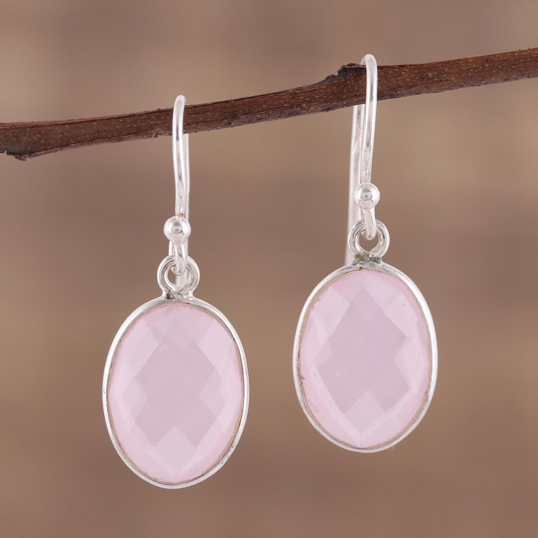 Faceted Rose Quartz Earrings Totaling 12 Carats - Bashful Rose