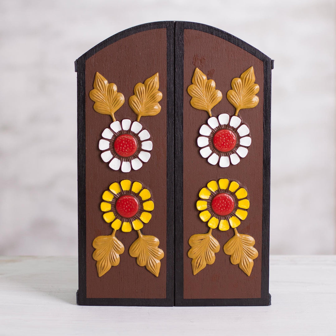 Hand-Painted Ceramic Nativity Retablo from Peru - Festive Rites