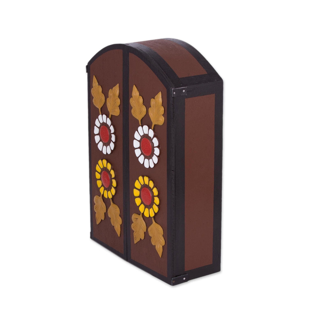 Hand-Painted Ceramic Nativity Retablo from Peru - Festive Rites