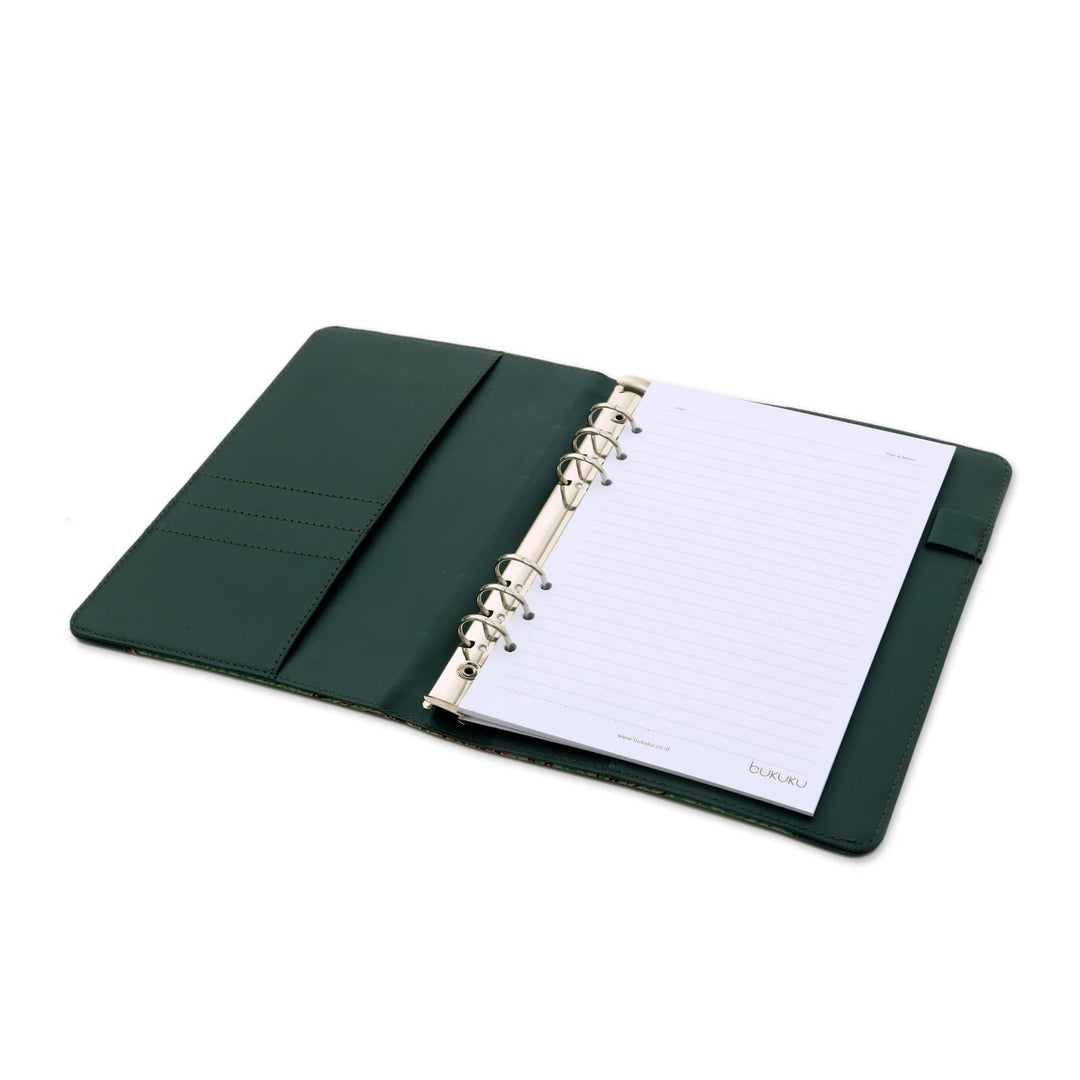 Handmade Batik Cotton Planner in Blue from Indonesia - Writer's Eden