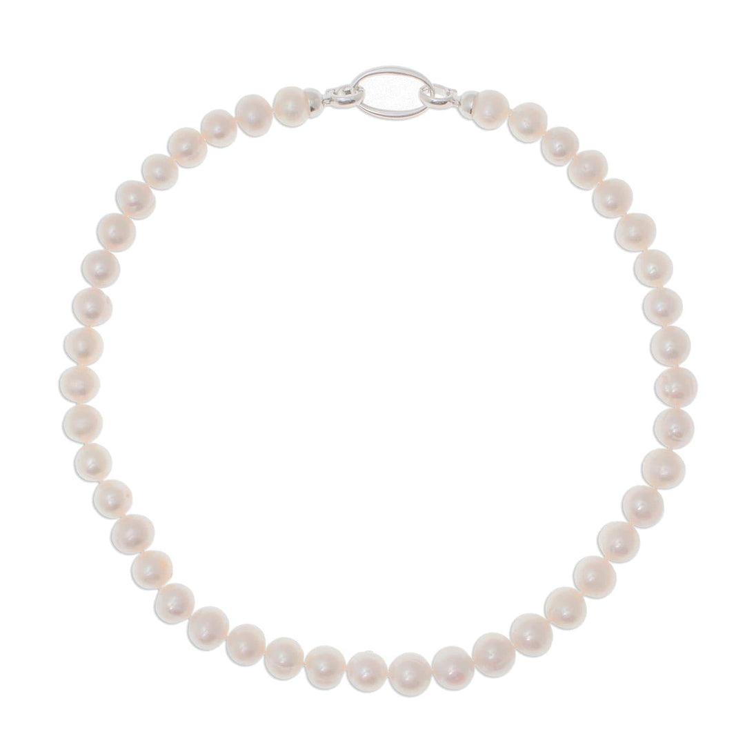 Cultured Pearl Beaded Necklace from Thailand - Fantastic Glow
