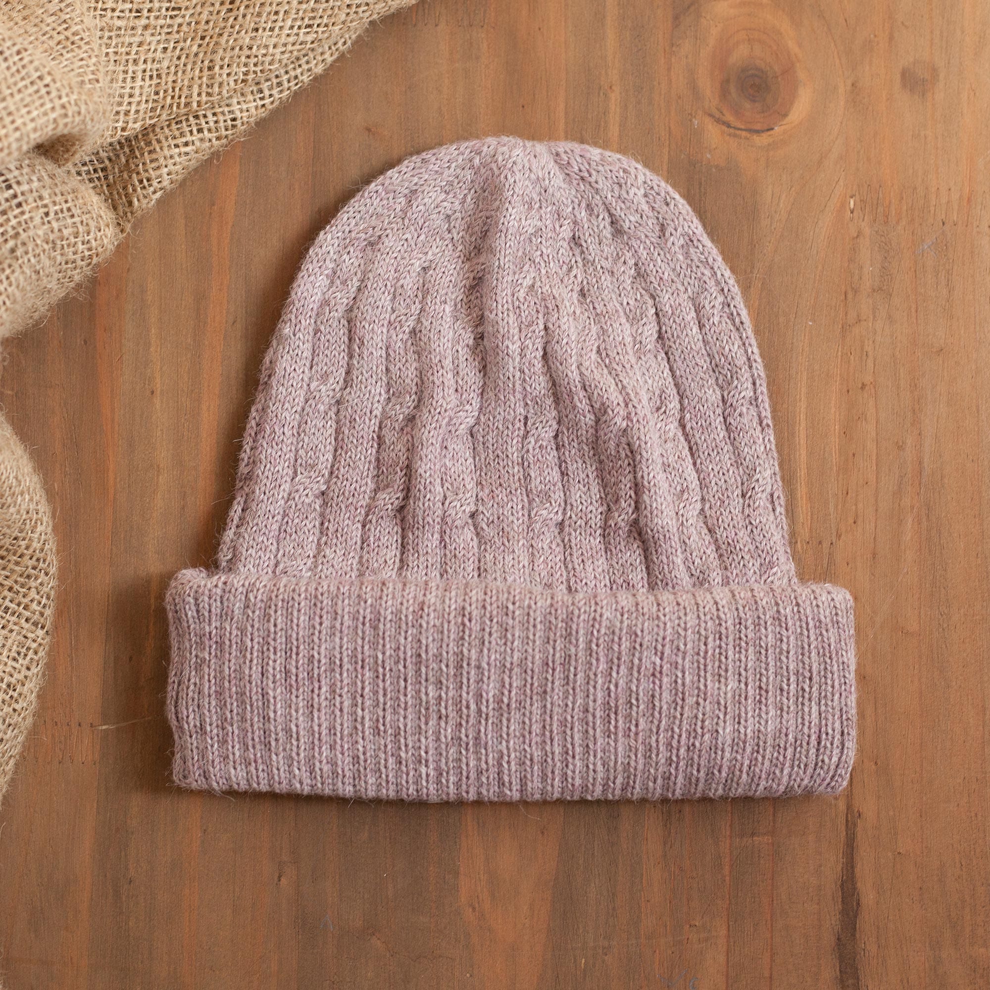 Buy Women's Basket Weave 100% Baby Alpaca Wool Hat Knit, Unisex...