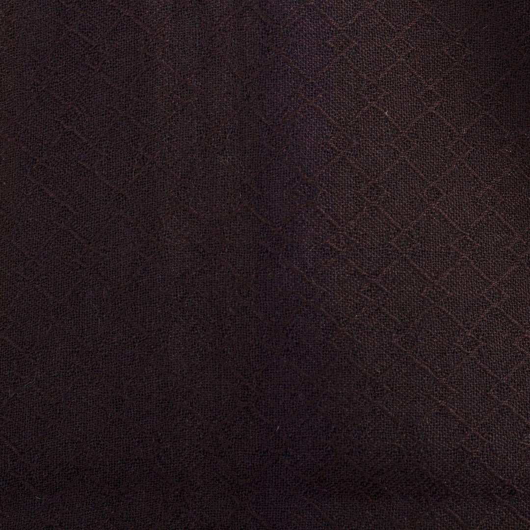 Knitted Raisin Brown Alpaca Scarf from Peru - Marsala Wine