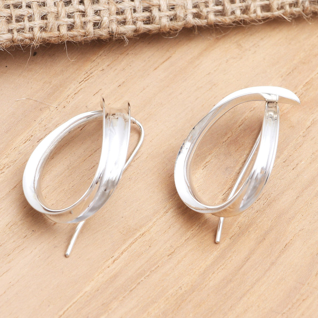 Artisan Made Sterling Silver Drop Earrings - Remember You