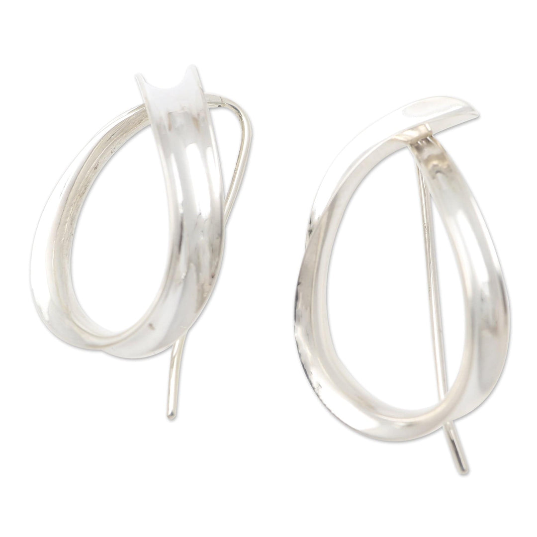 Artisan Made Sterling Silver Drop Earrings - Remember You