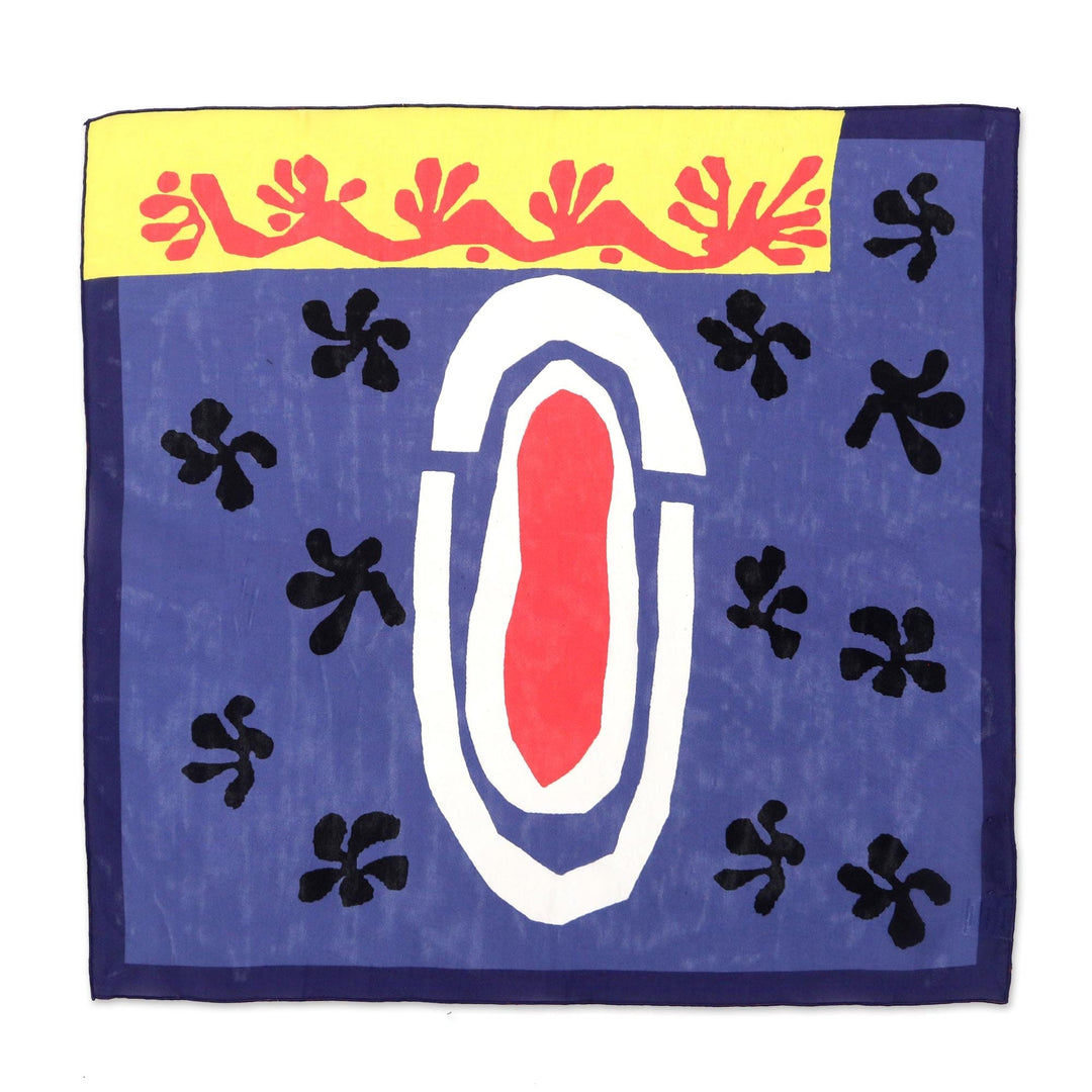 Artisan Crafted Silk Bandana - Undertow