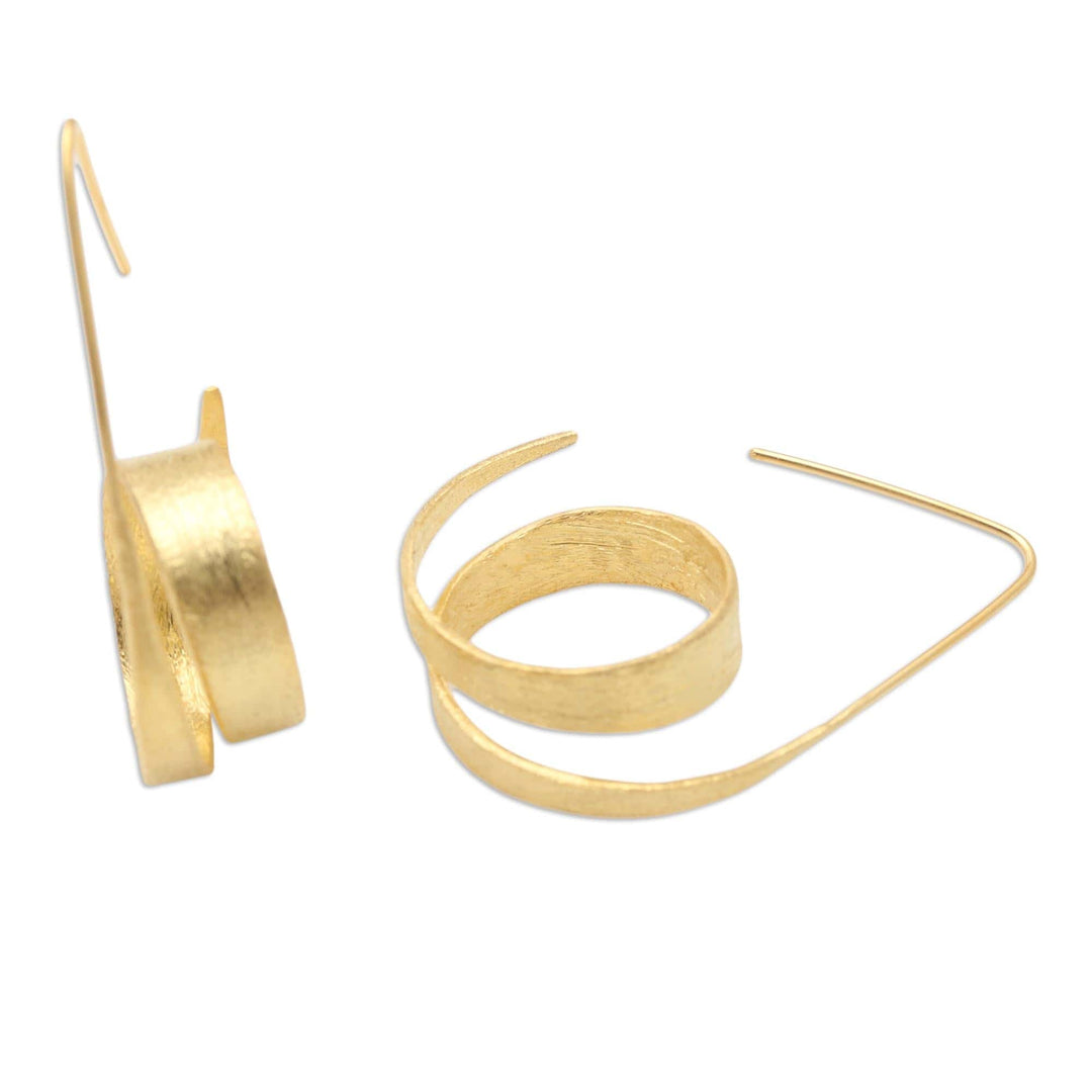 Gold-Plated Sterling Silver Drop Earrings - Love Myself