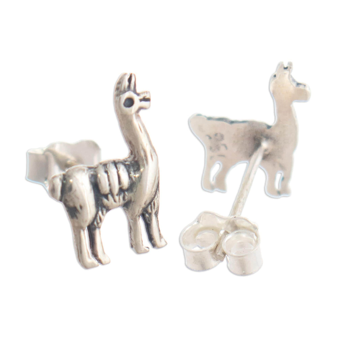 950 Silver Llama Earrings - Llama Trek