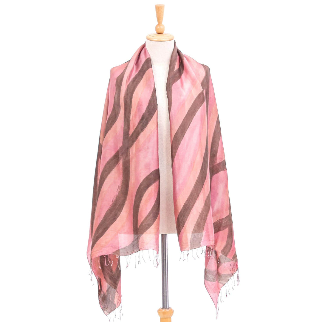 Eco-Friendly Thai Silk Shawl - Sweet Vine
