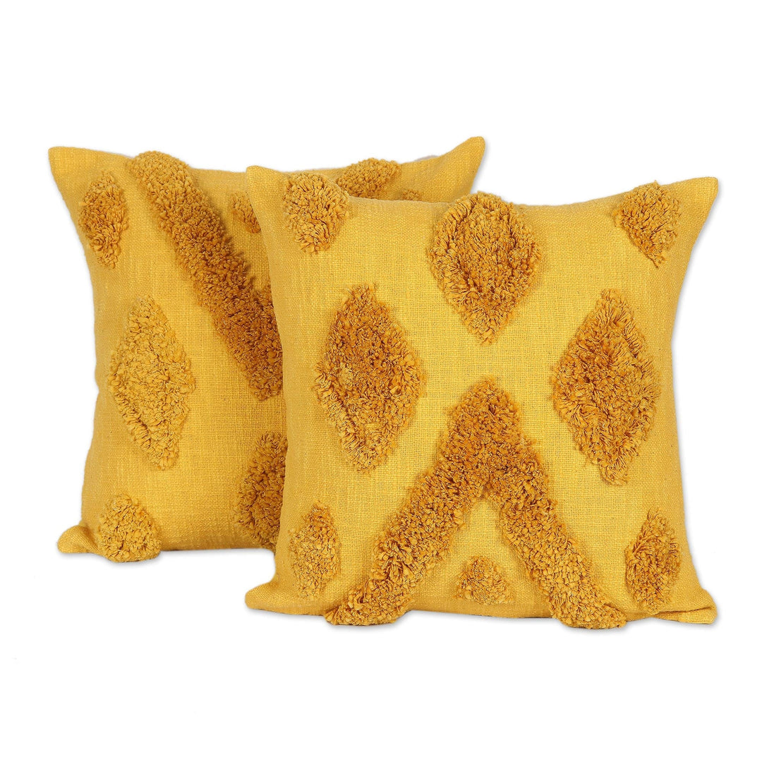 Embroidered Cotton Cushion Covers (Pair) - Odds Are