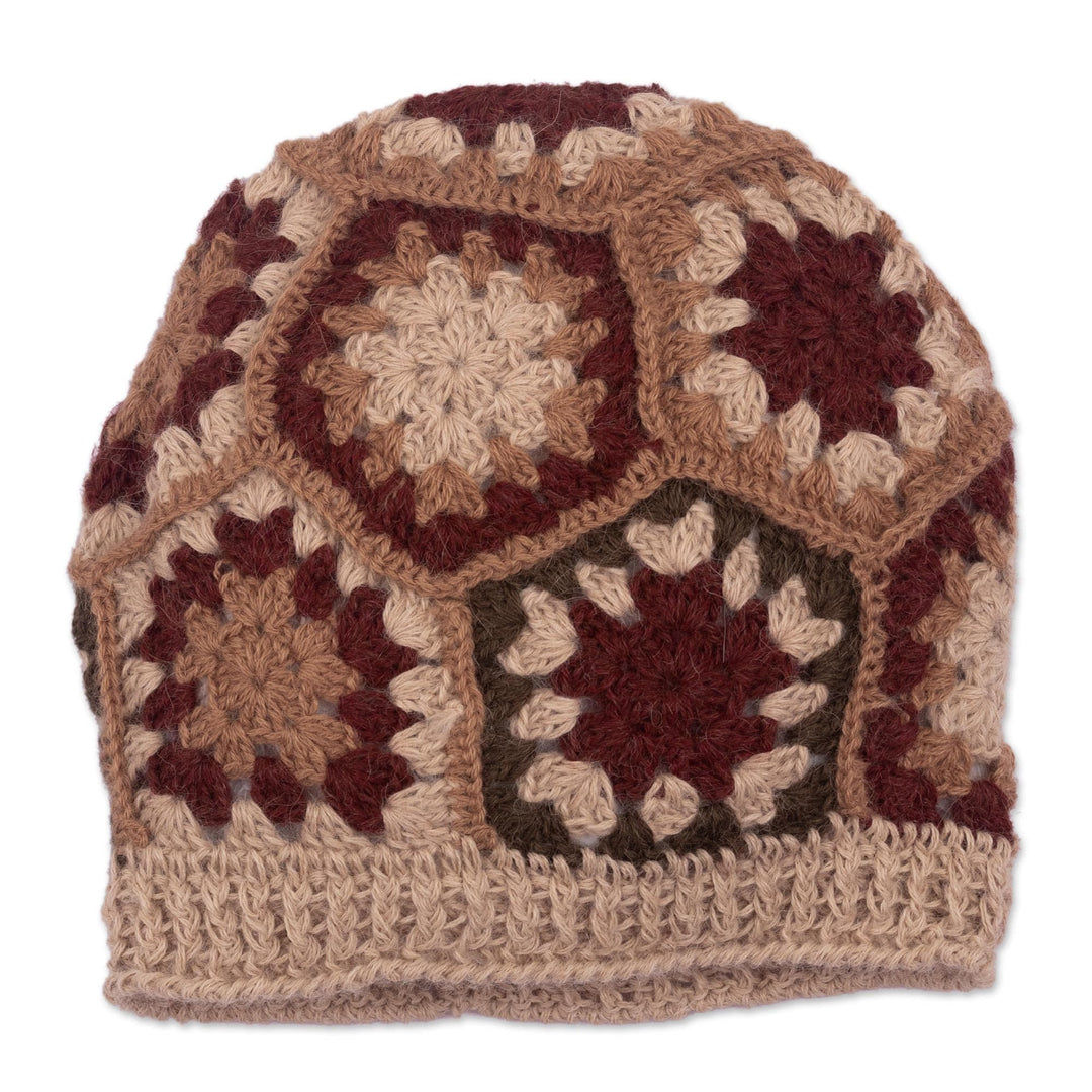 Artisan Crocheted 100% Alpaca Hat - Afghan Charm
