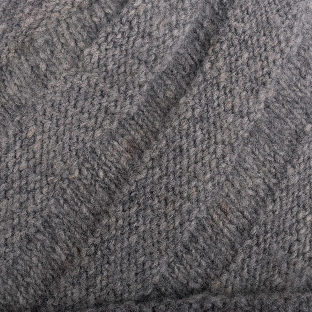 100% Natural Alpaca Undyed Knit Wool Hat Peru - Alpaca Natural