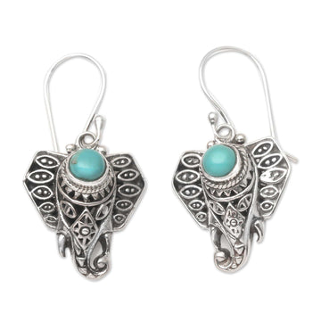 Sterling Silver Ganesha Dangle Earrings - Mystic Ganesha