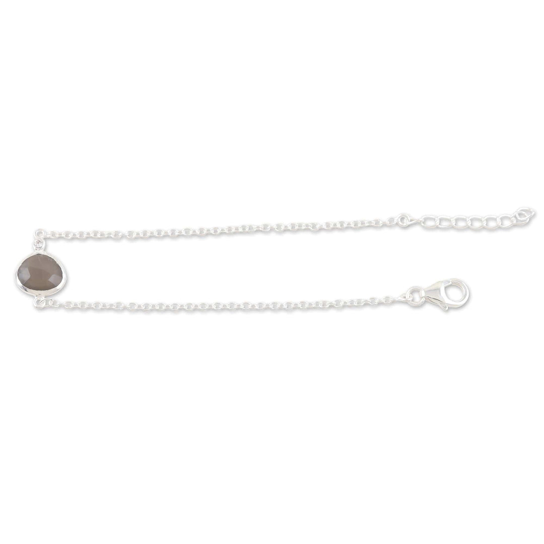 Natural Labradorite Bracelet - Stormy Seas