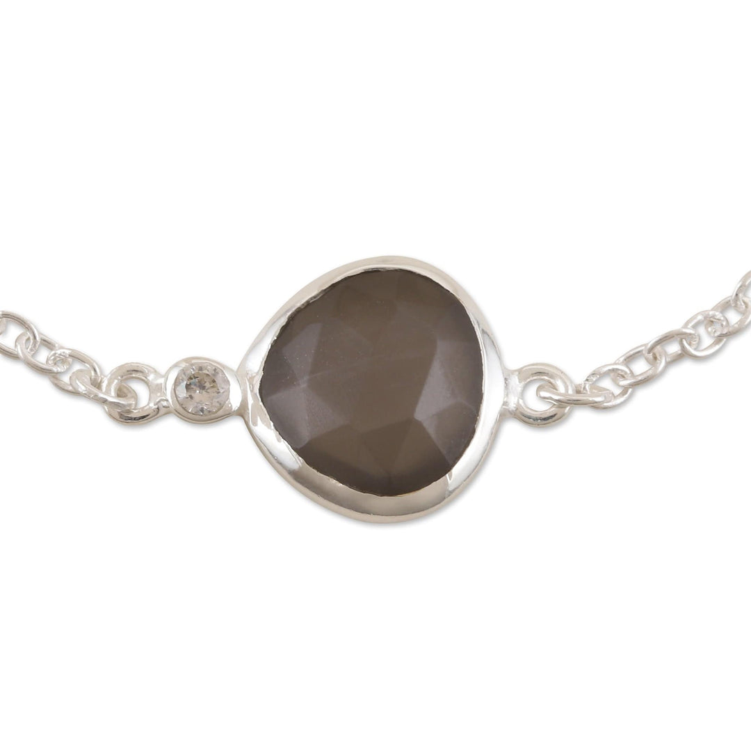 Natural Labradorite Bracelet - Stormy Seas