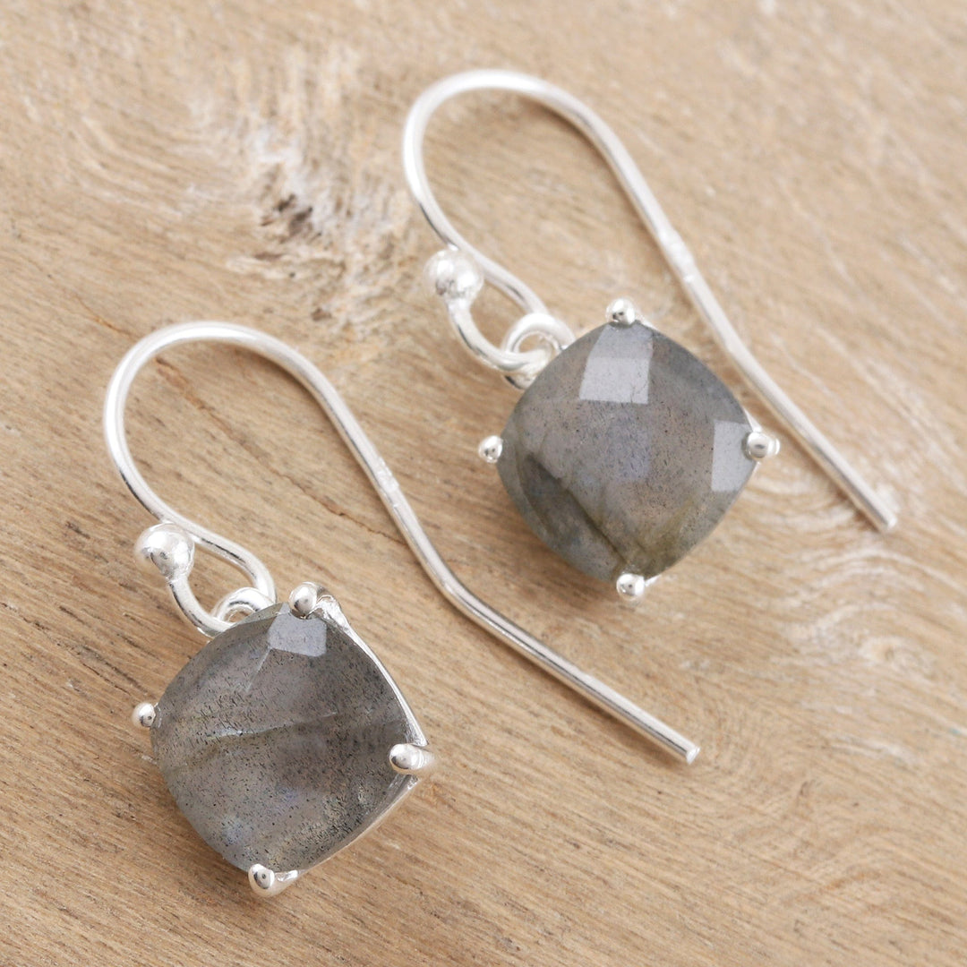 Handcrafted Labradorite Dangle Earrings - Heaven Sent
