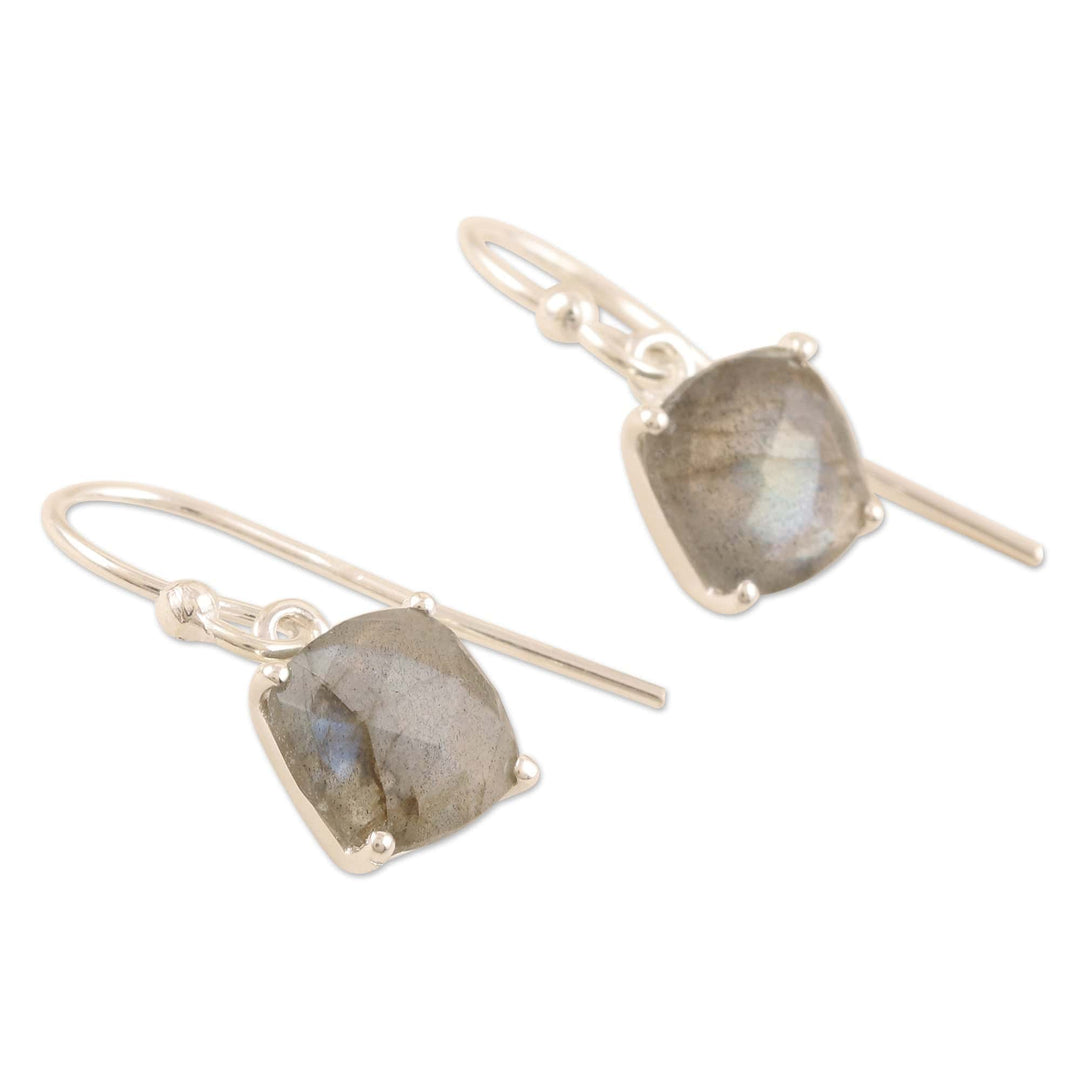 Handcrafted Labradorite Dangle Earrings - Heaven Sent