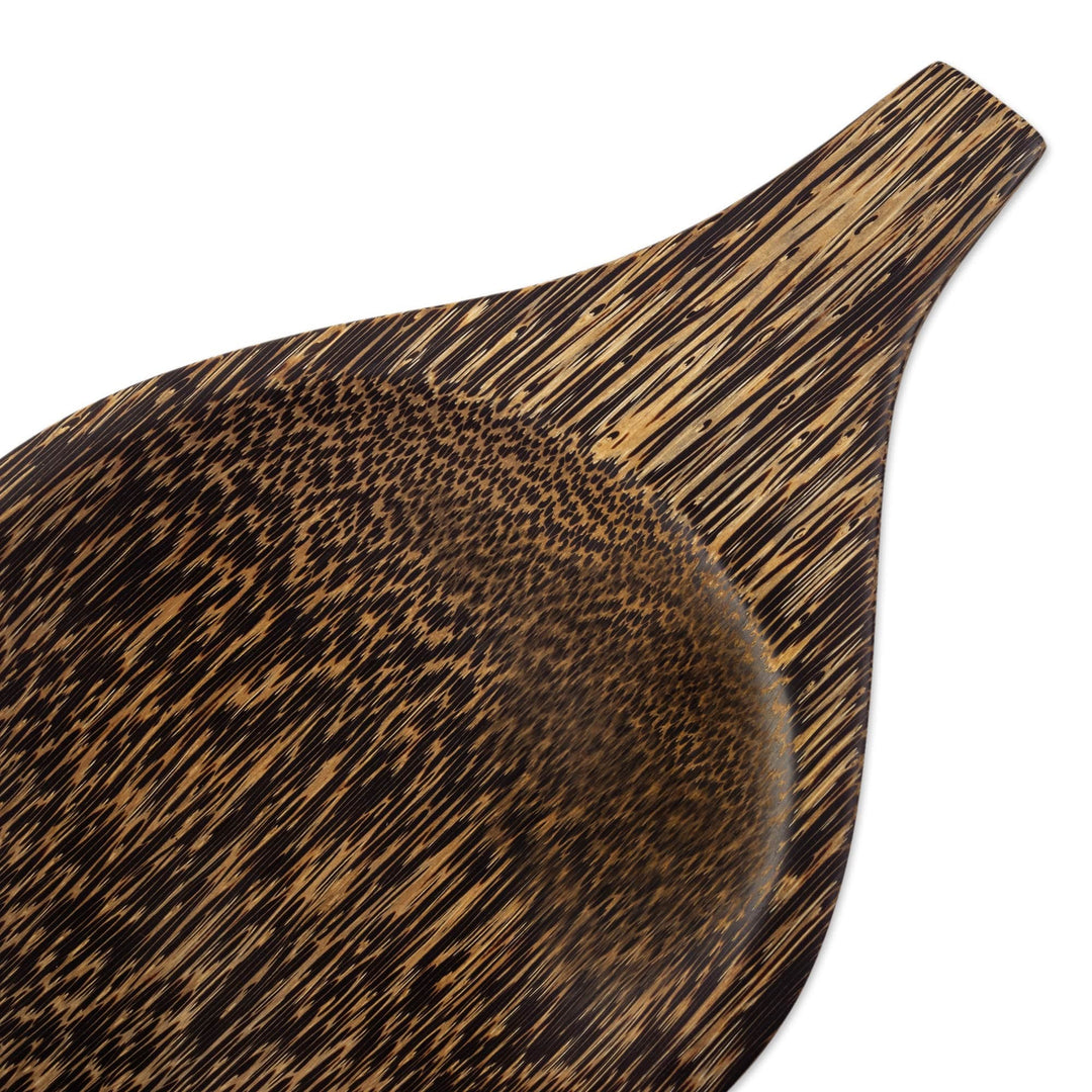 Hand-Carved Chambira Wood Platter from Peru - Generous Jungle