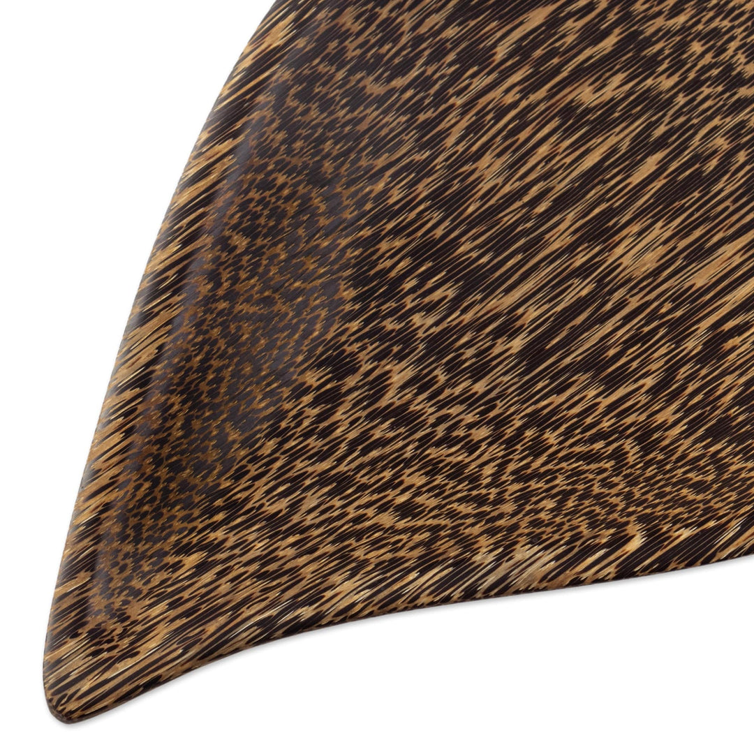 Hand-Carved Chambira Wood Platter from Peru - Generous Jungle