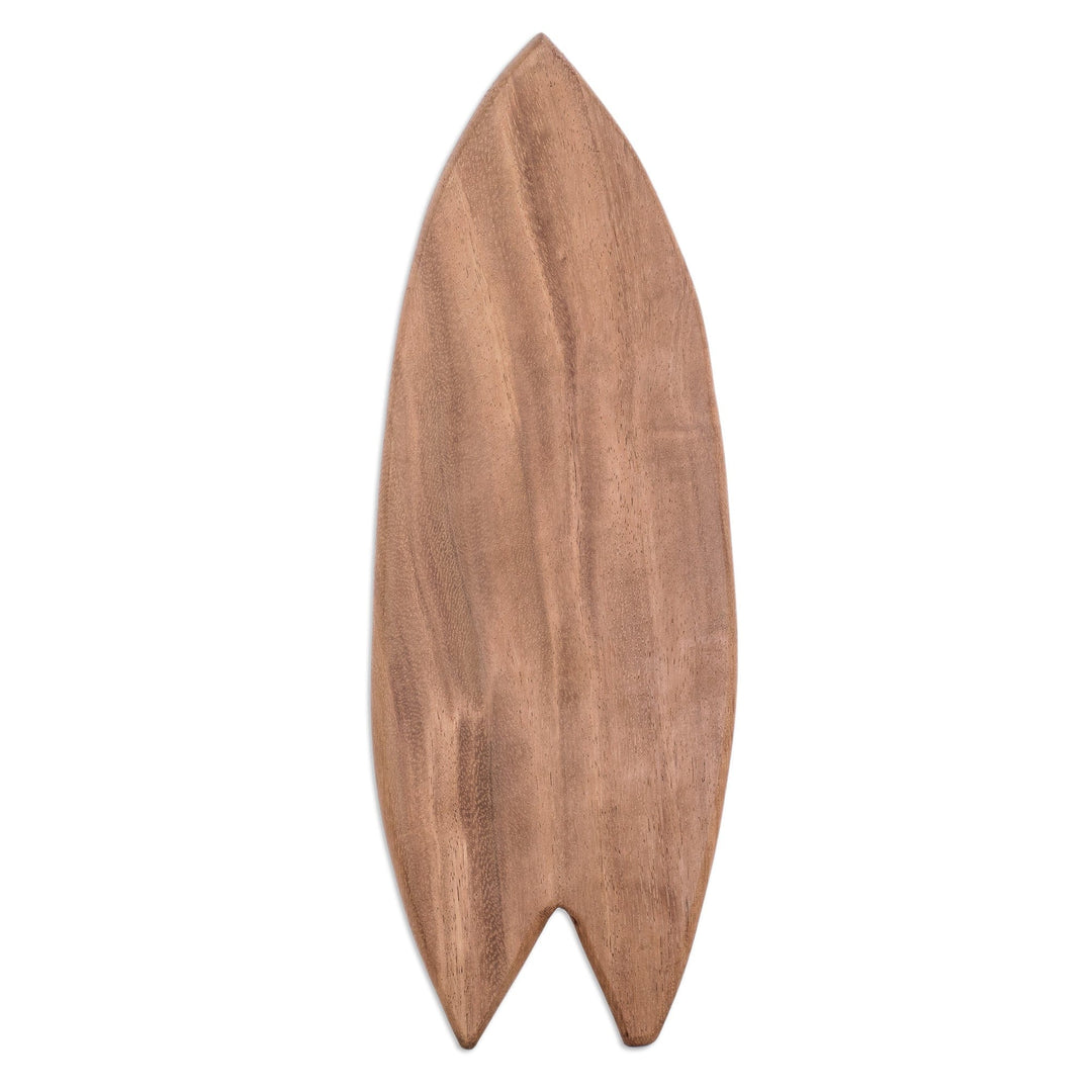 Handcrafted Geometric Conacaste Wood Cheese Board - Delicious Coasts