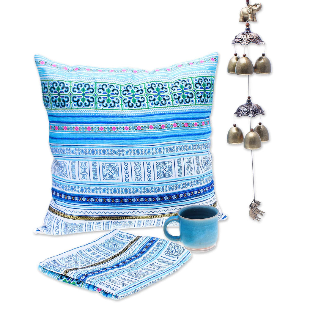 Blue and Turquoise Toned Traditional Gift Set from Thailand - Calm