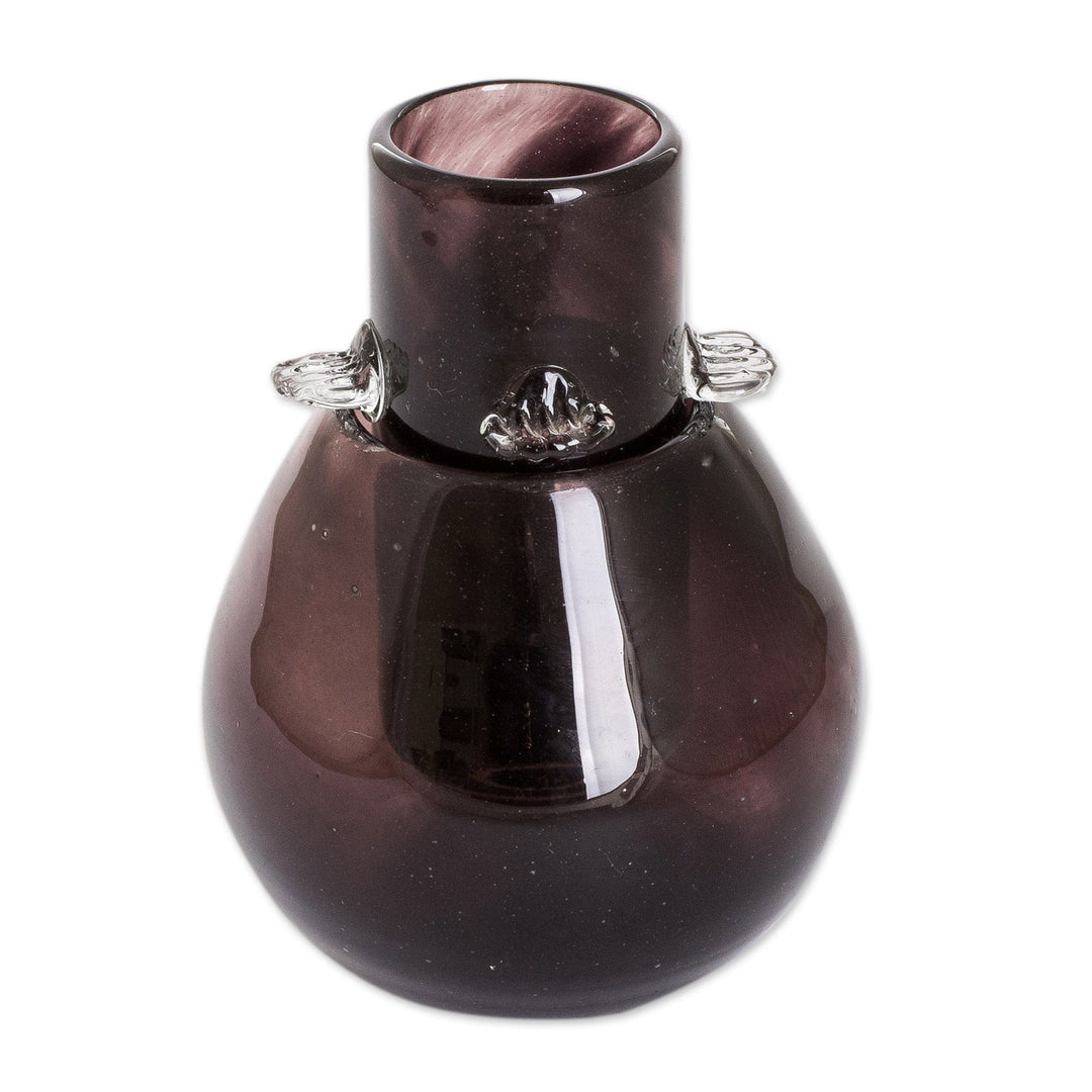 Handblown Tequila Glass and Ice Receptacle Set in Black - Shadow Shot