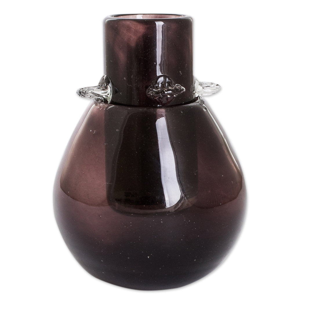 Handblown Tequila Glass and Ice Receptacle Set in Black - Shadow Shot