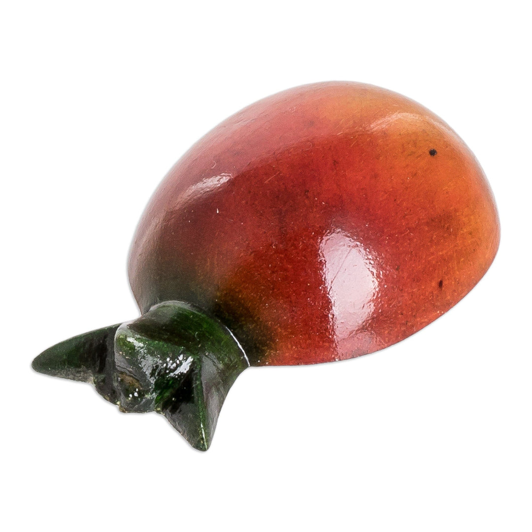 Wood Pomegranate Magnet Hand-Carved and Painted in Guatemala - Guatemalan Pomegranate
