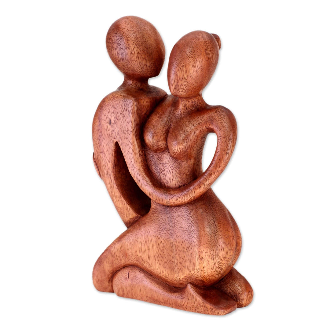 Romantic Wood Sculpture - Beside Me