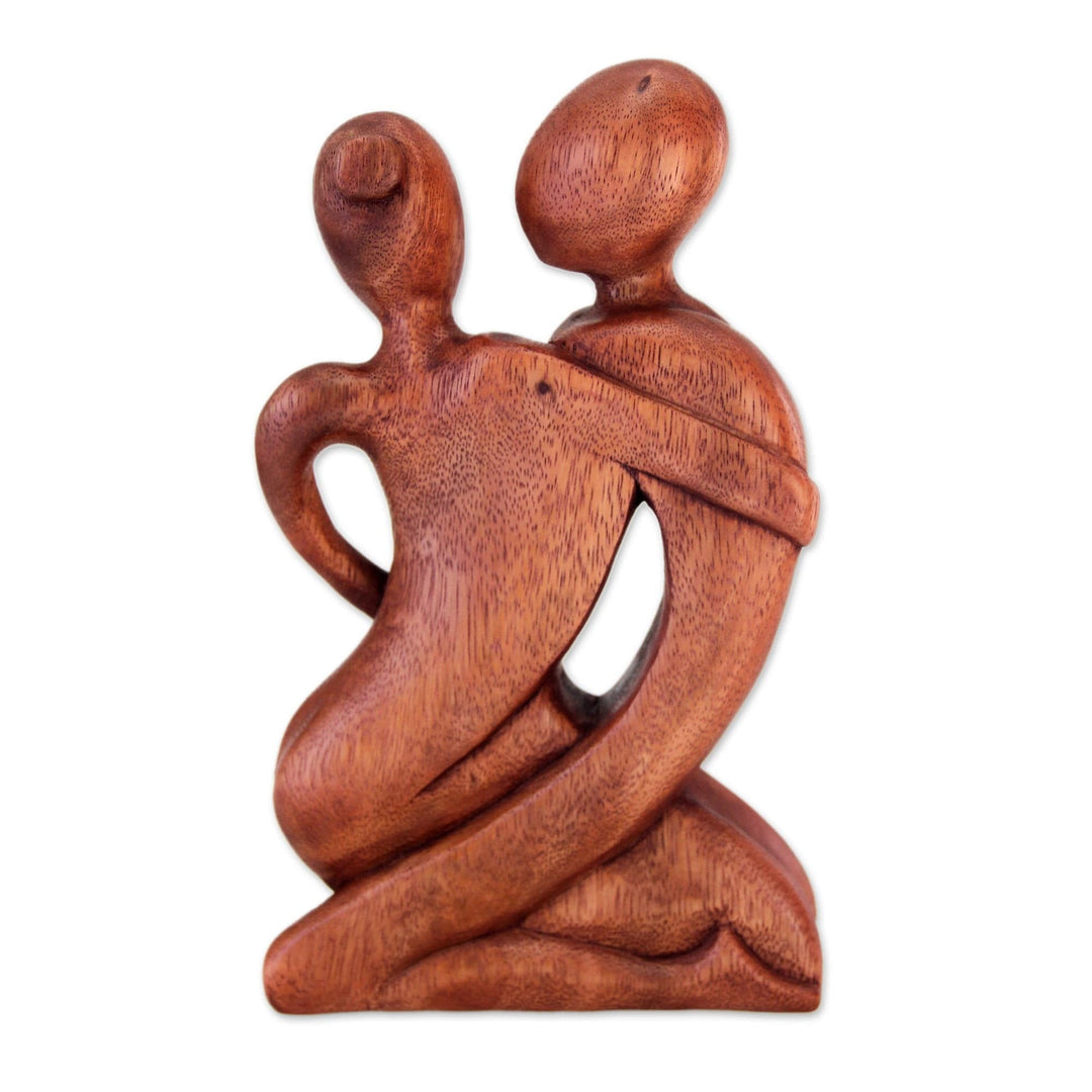 Romantic Wood Sculpture - Beside Me