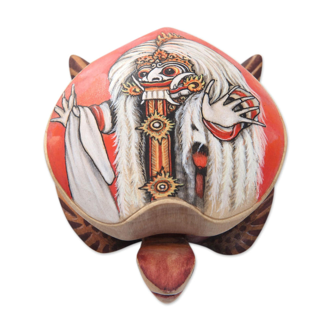 Turtle Shape Hand Painted Decorative Box - Rangda Turtle