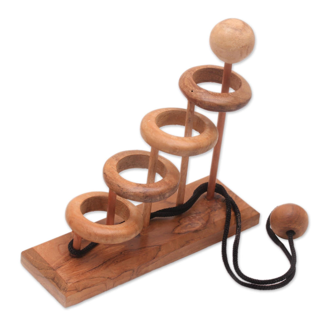 Teak Wood Desktop Puzzle Game - Magic Knot