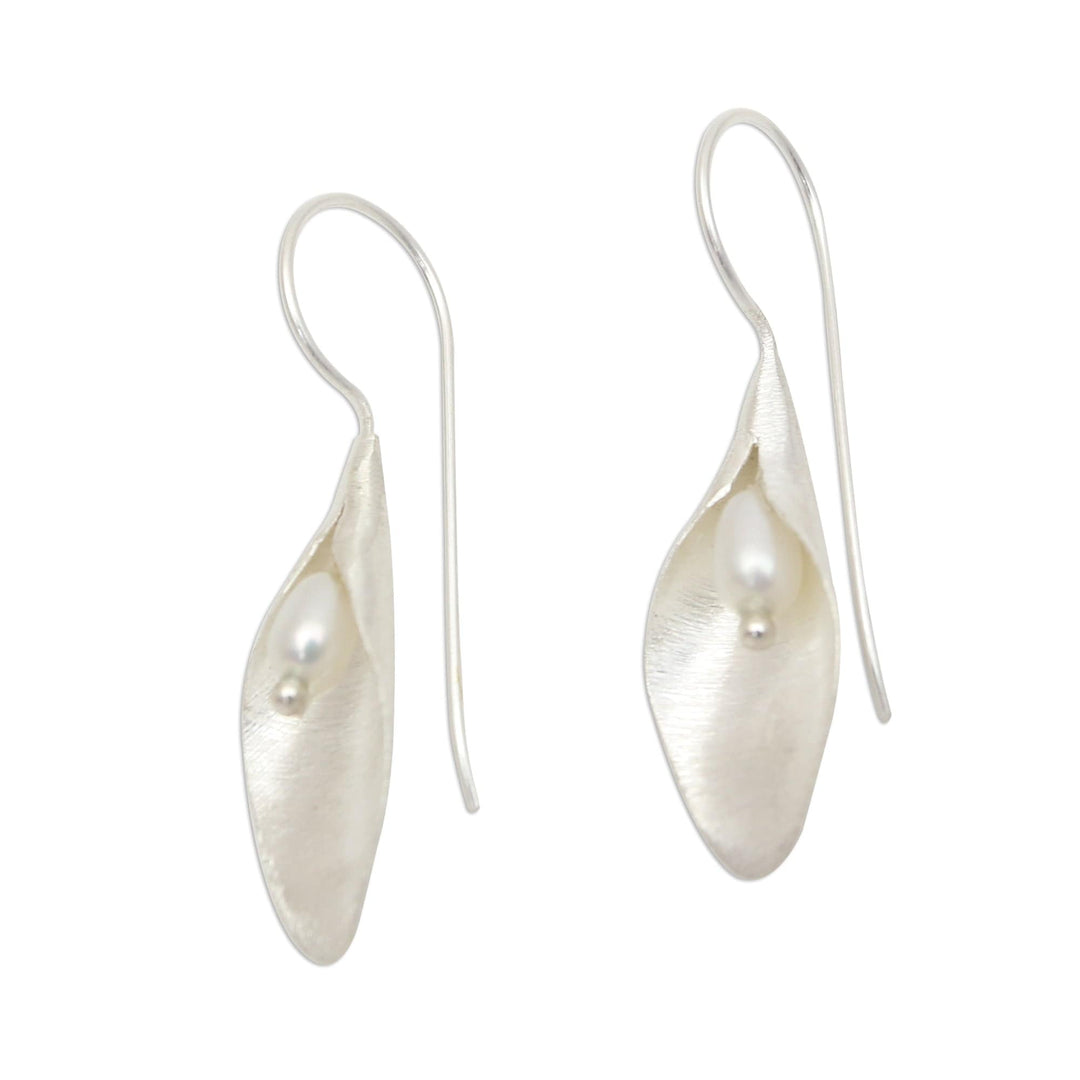 Modern Cultured Pearl Drop Earrings - Concealed Beauty